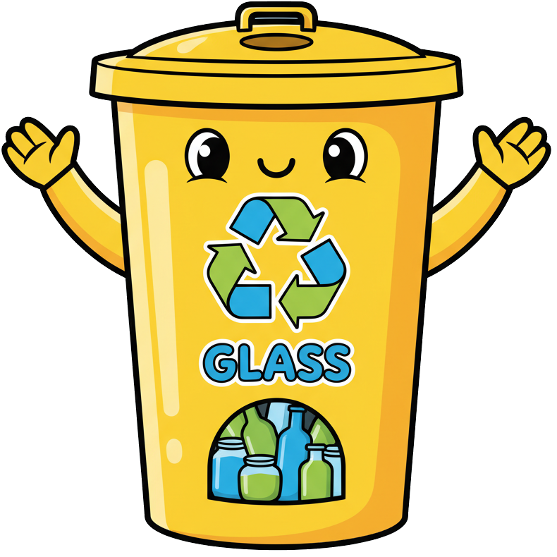 Glass Bin